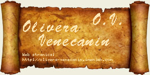 Olivera Venečanin vizit kartica